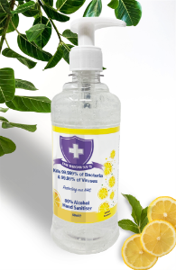 BCB HAND SANITISER GEL 220ML LEMON PUMP