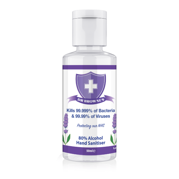 Dr. Browne's Scented Hand Sanitiser 50ml  - lavender 