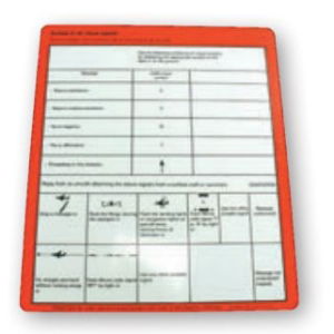 Rescue Signal Table SOLAS 2