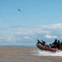 buccaneer Boat Stopping System in use 