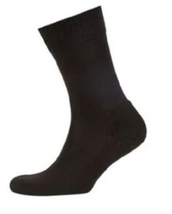 BASIC MERINO WOOL LINER SOCKS BLACK LARGE