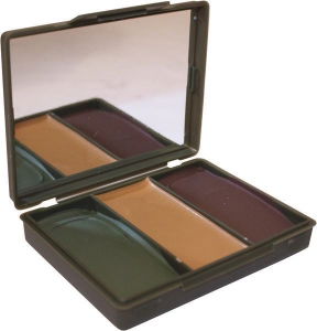 3 COLOUR CAMO COMPACT - SOFT CREAM 45g Sand / Brown / Green