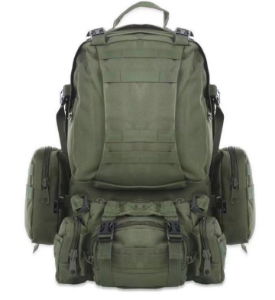 45L Olive MOLLE Rucksack CL/W Pouches