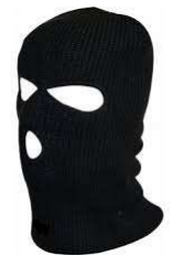 BALACLAVA 3 HOLE MERAKLON BLACK