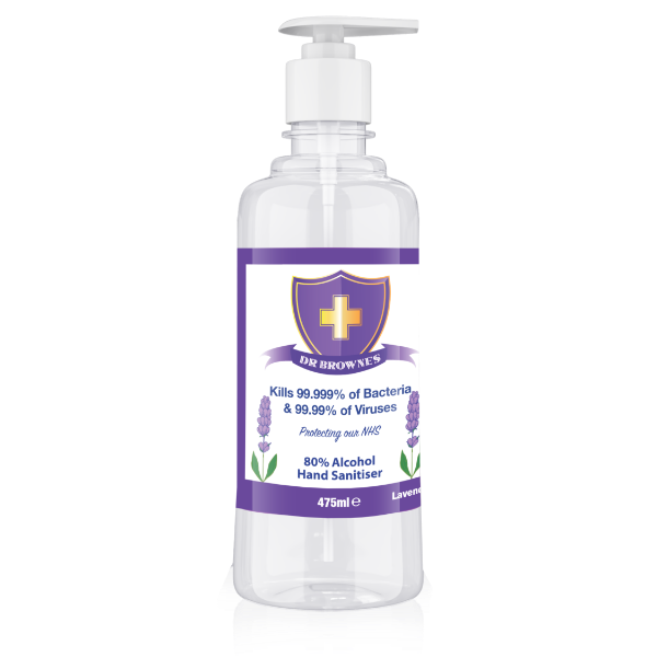 Dr. Browne's *Scented* Hand Sanitiser 475ml  - Lavender 