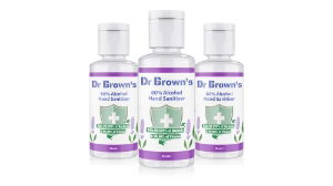 Dr. Brown's Hand Sanitiser 50ml Lemon or lavender  Lavender