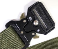 Military Belt - Olive Green with Metal Buckle